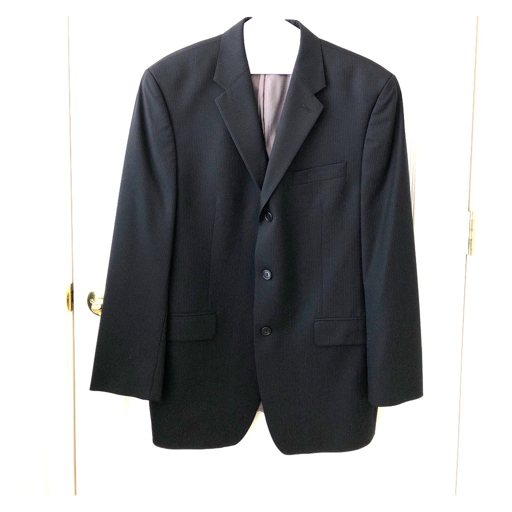 Calvin Klein pinstripe suit